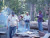Ed , Sam , Dave and Tom getting ready to leave on last day from Mallard Lake