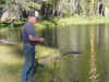 Lee fishing at Mallard Lake