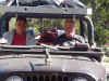 Lee and Tom in the Jeep
